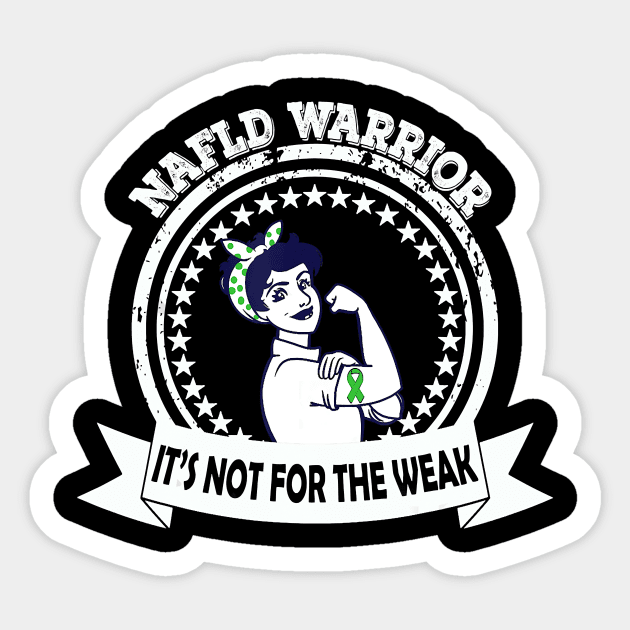 Non Alcoholic Fatty Liver Warrior Gift for NAFLD Awareness Sticker by jrgenbode